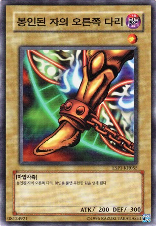 No.5155 【韓国版】封印されし者の右足